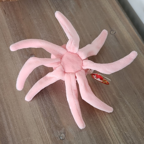 🐙 Ty Beanie Baby “Inky” the Pink Octopus – 1993 Original Collectible Plush - Picture 9 of 16